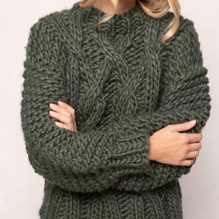 Erica Sweater in Emerald
