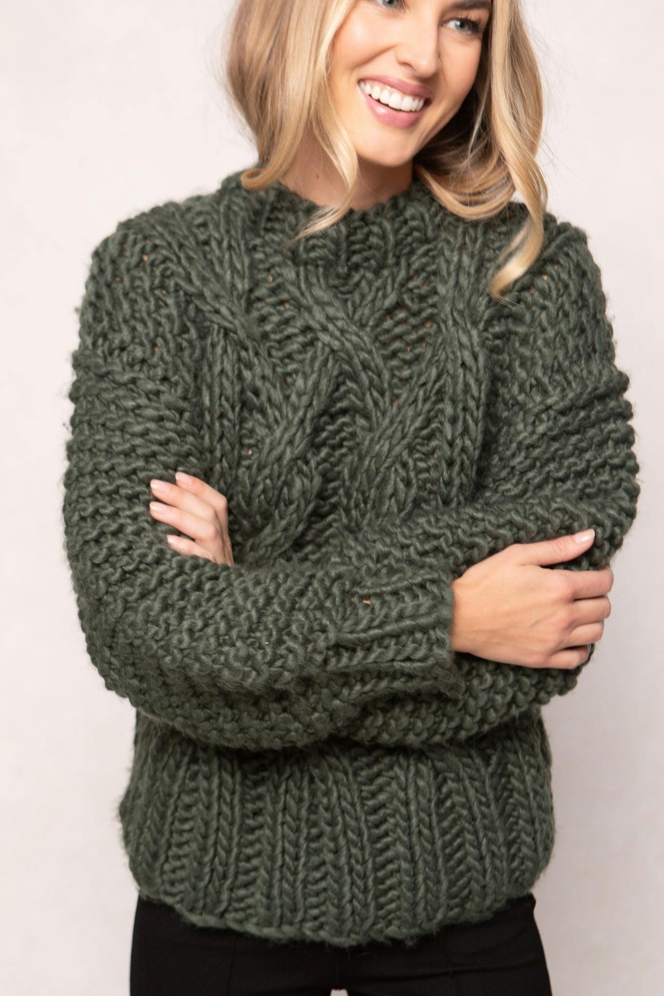 Erica Sweater in Emerald