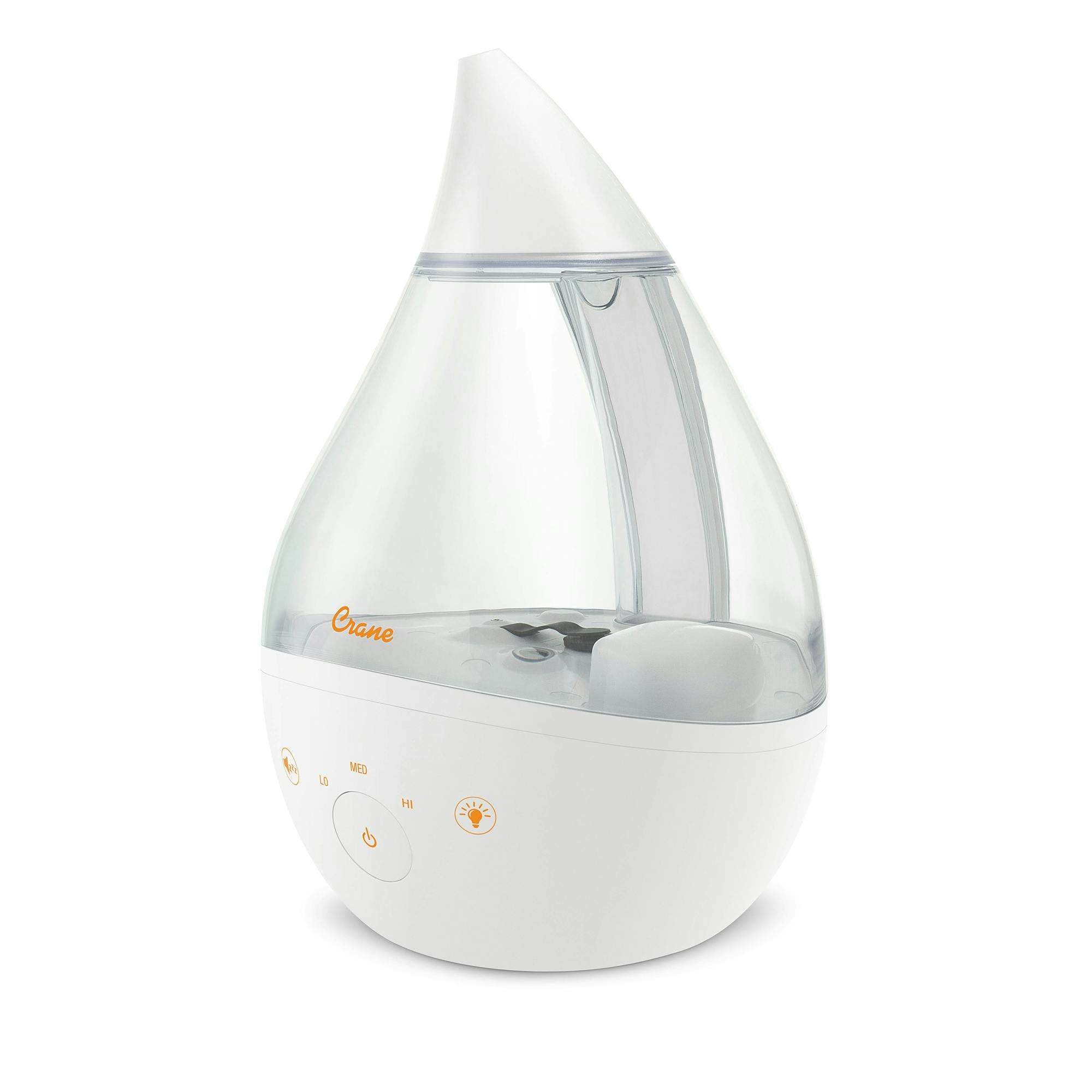 Crane 4-in-1 Top Fill Humidifier, 1 Gallon with Sound Machine, Night Light