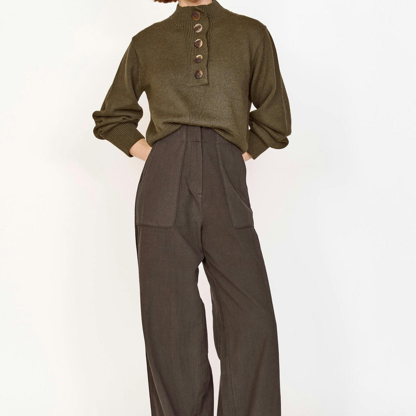Tivot Pant in Black Olive