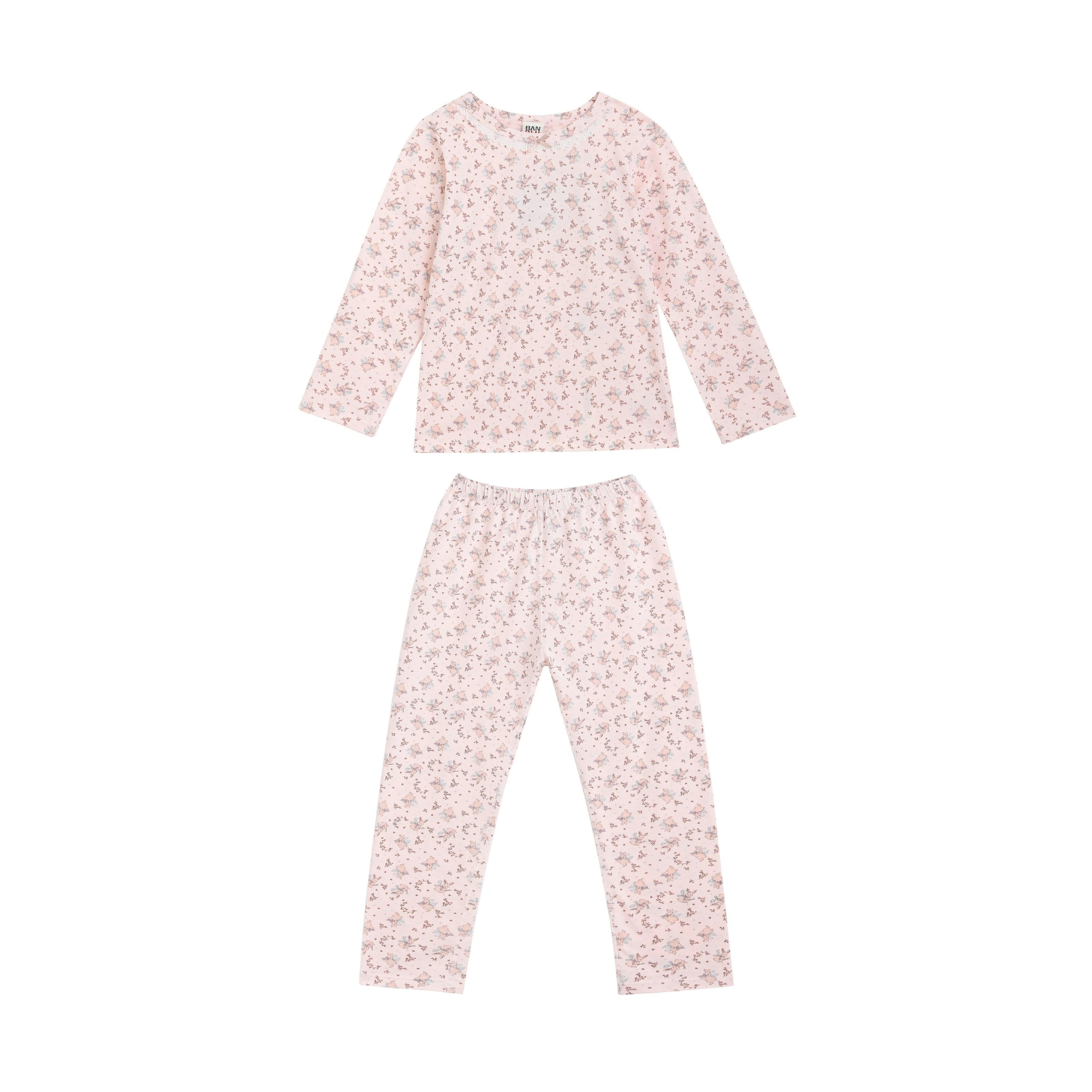 Pink Blossom Cotton Pajama Set