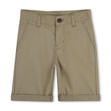 Brown Casual Folded Shorts