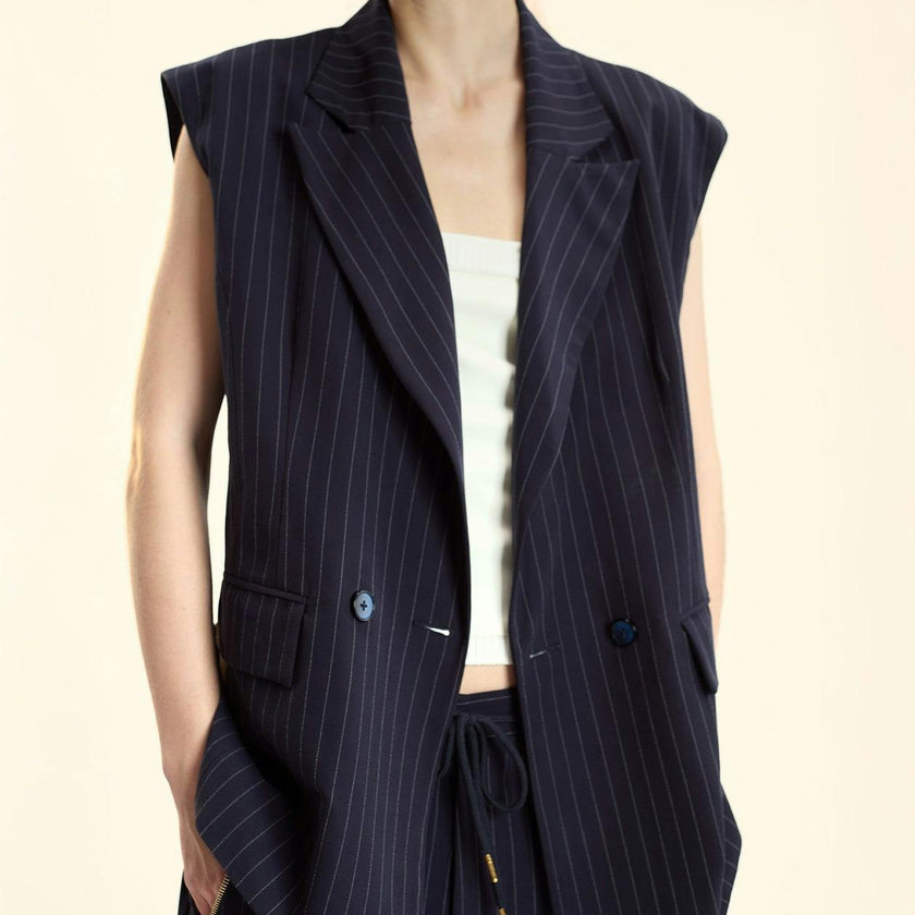 Pinstripe Vest