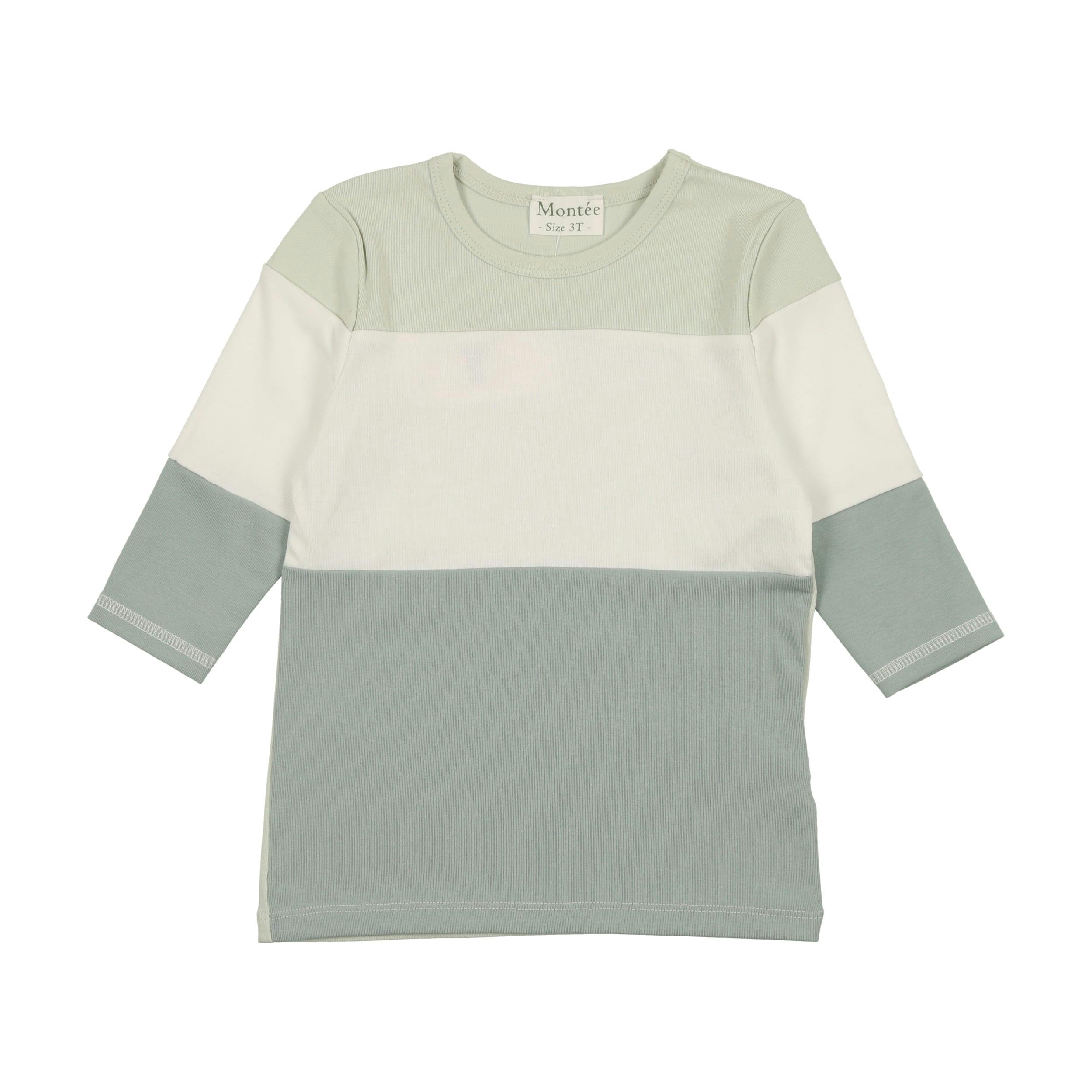 Rugby Stripe Color-Block Crew Neck Long Sleeve Shirt