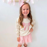 Pearl Bow Patch Sweatshirt