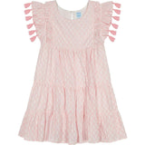 Sophie Girl's Tassel Dress Rose Stripe, Red