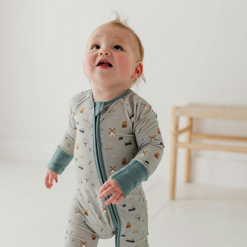 Long Sleeve Zip Romper