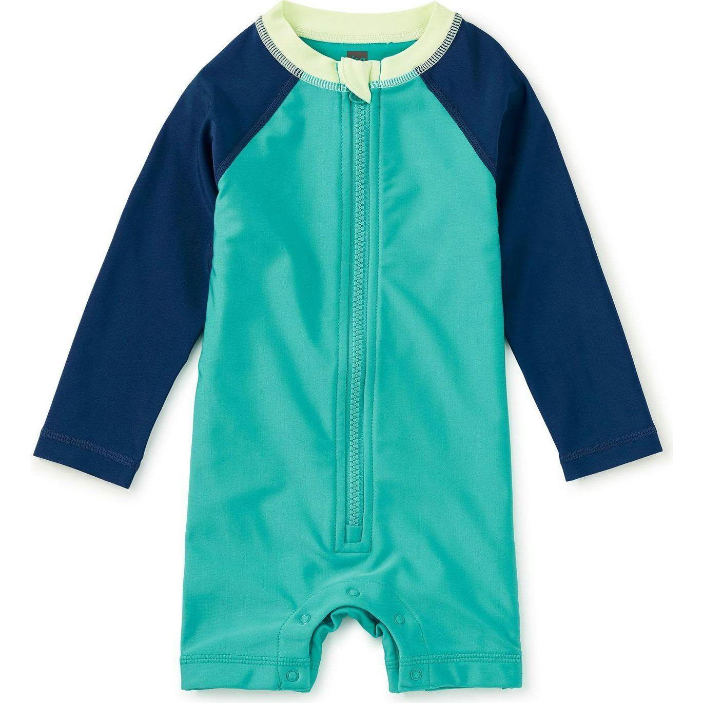 Rash Guard Baby Swimsuit, Blue
