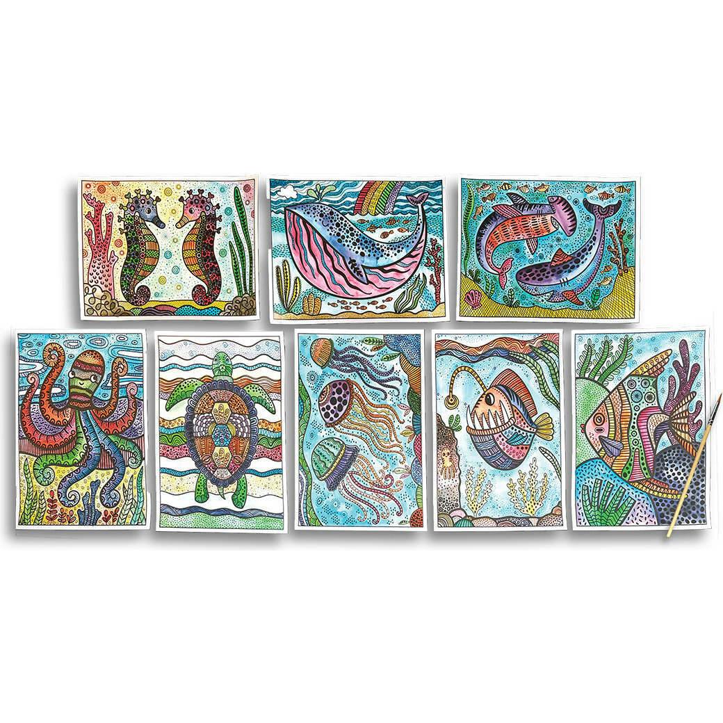 Hidden Colors Magic Paint Sheets