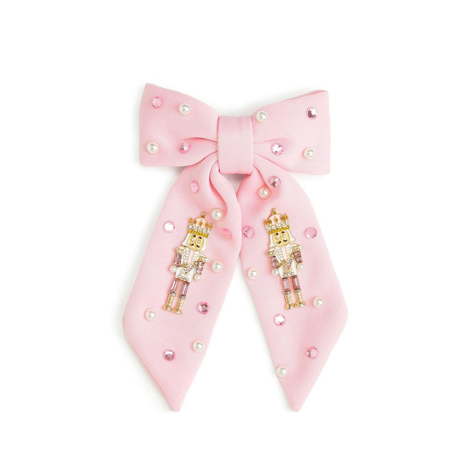 Nutcracker Christmas Gemstone Clip