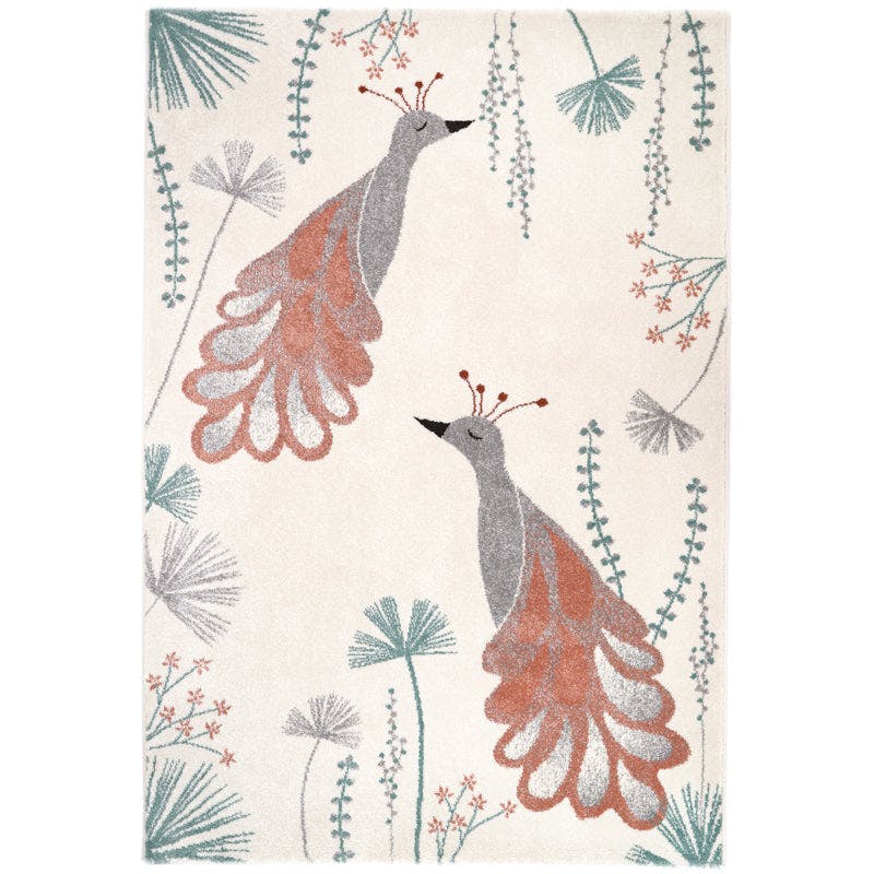 Senka Graphic Print Rectangular Rug