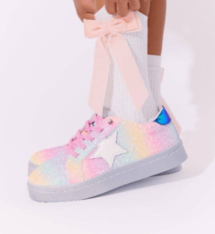 Ombre Glitter Star Sneakers
