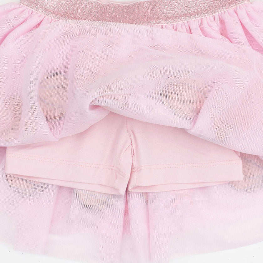 Basketball Pink - Tutu Skirt with Bike Shorts