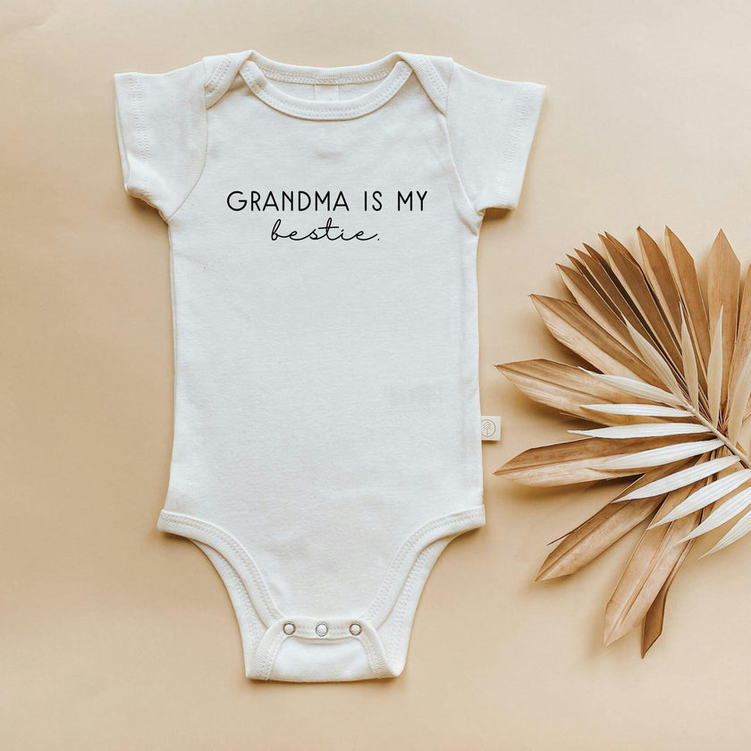 Grandma is my Bestie Organic Baby Bodysuit