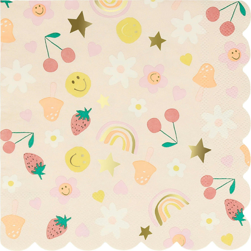 Happy Icons Large Napkins