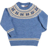 Classic Fair Isle Jumper in Blue (18mths-10yrs)