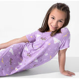 Hedwig's Magical Mail Bamboo Girls' Short Sleeve Dress