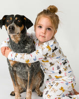 The Organic Long Sleeve Pajama Set [Dog Days]
