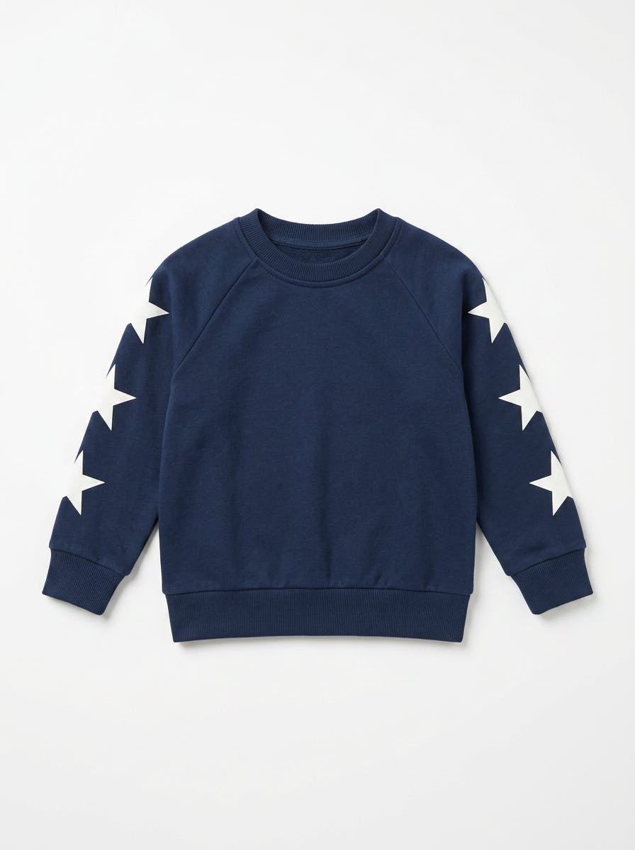 Stars Printed Crew Top
