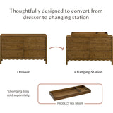Swell 6-Drawer Assembled Dresser in Natural Walnut
