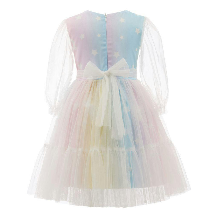 Multicolor Fantasia Rainbow Tulle Dress