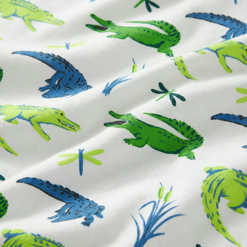 The Organic Long Sleeve Pajama Set [Later Gator]