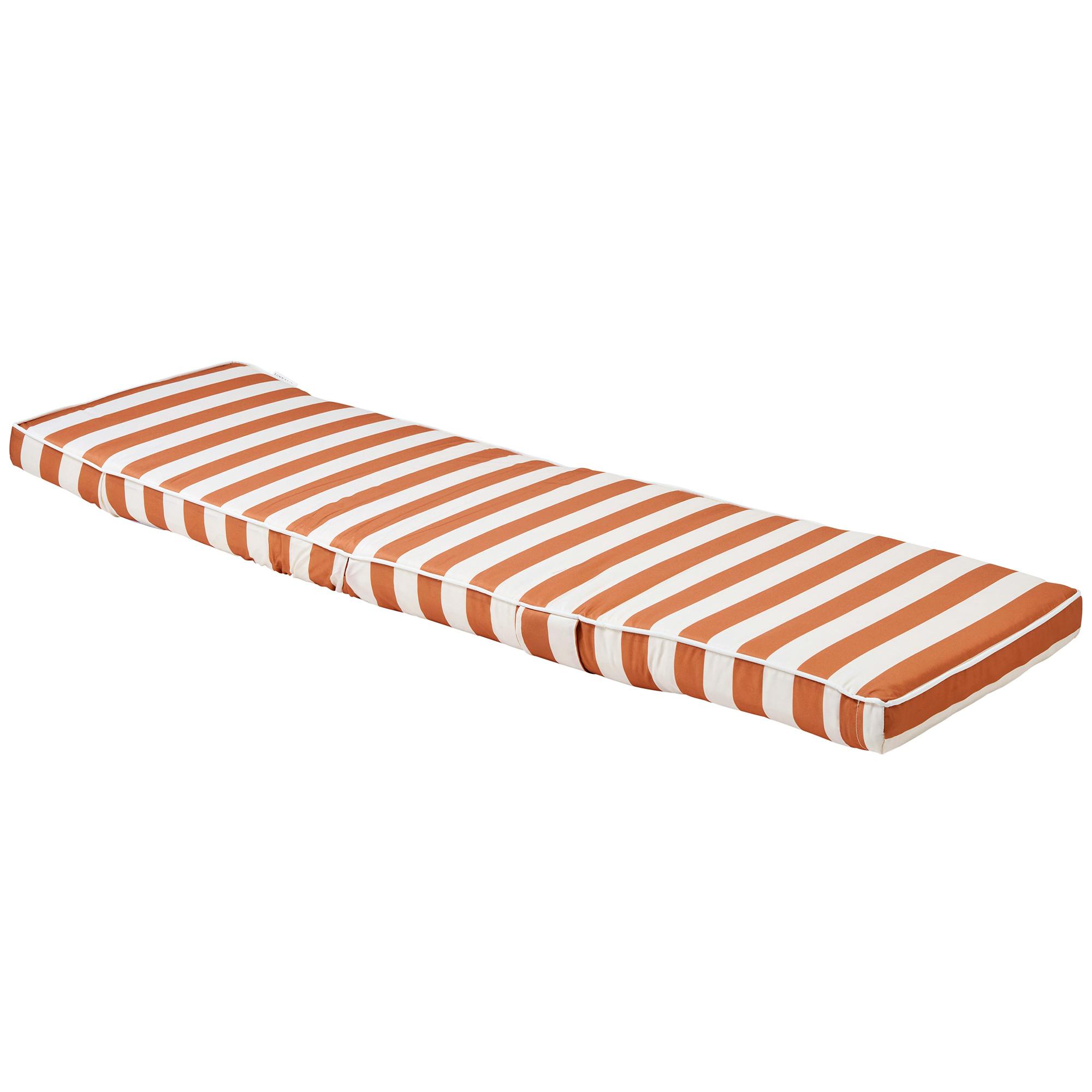 The Lounger Chair: Tierra Clay Stripe