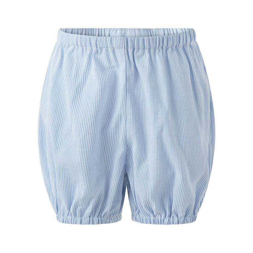 Blue Stripe Smocked Dress and Bloomers