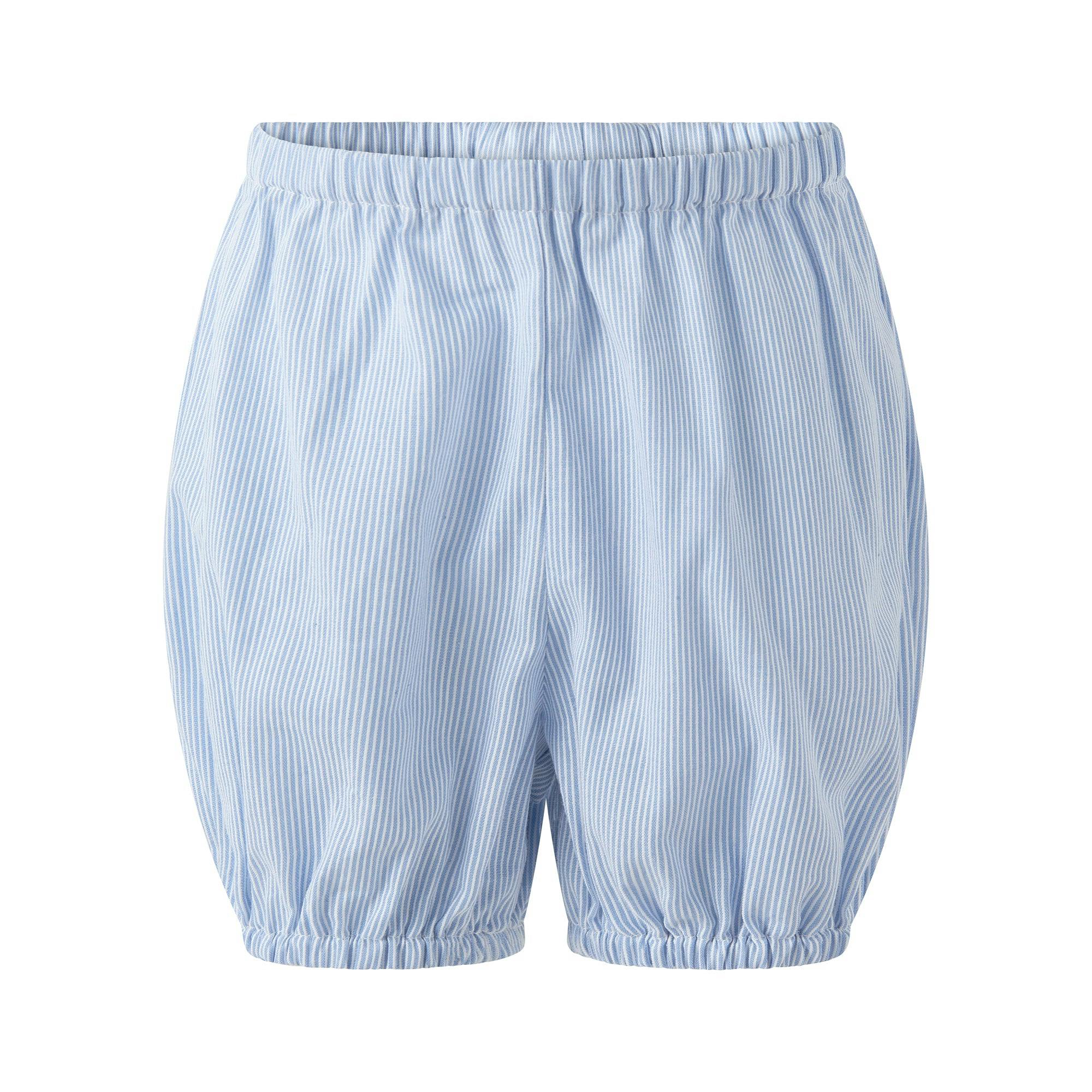 Blue Stripe Smocked Dress and Bloomers
