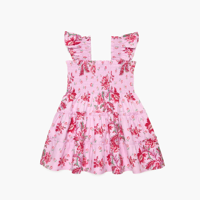 The Tiny Ellie Nap Dress - Pink Delft Bouquet