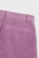 Organic Cotton Corduroy Double Pleated Wide Leg Pants