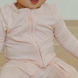 Zip-Up Footie Pajama - Blush