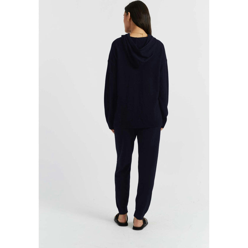 Wool Cashmere Blend Relaxed Hoodie Sweater