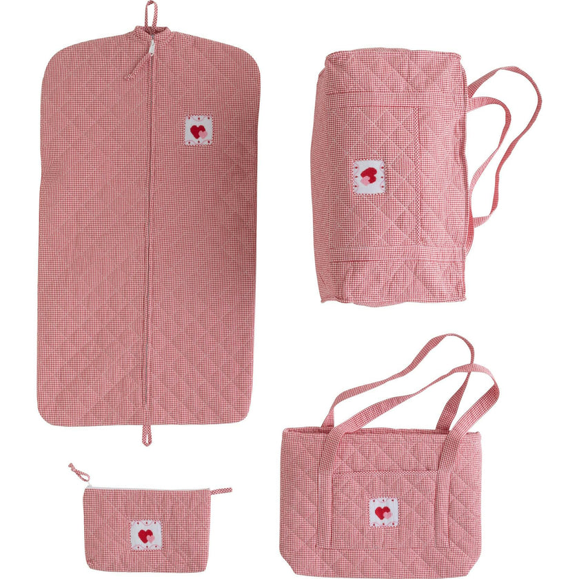Quilted Luggage - Hearts