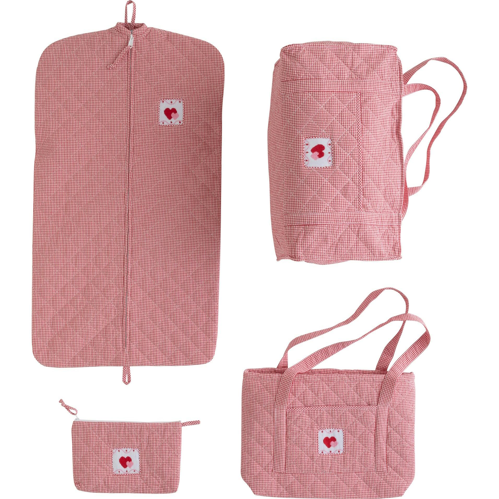 Quilted Luggage - Hearts