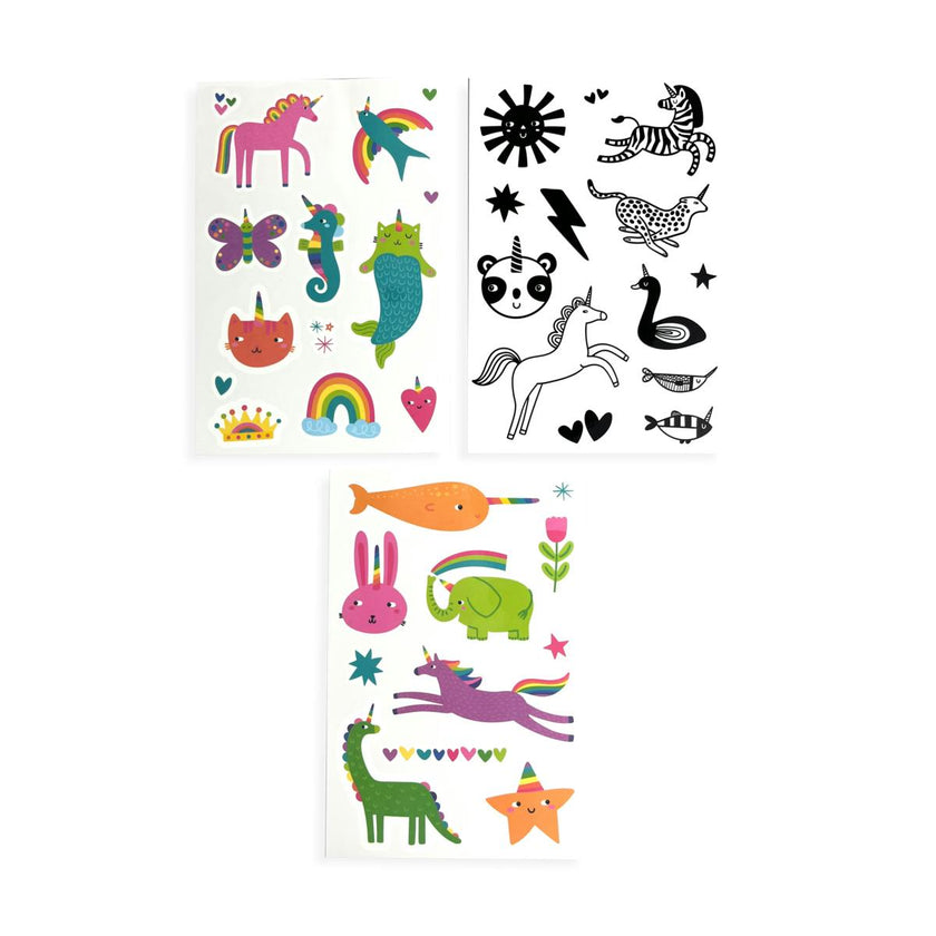 Mini Tattoo Palooza Temporary Tattoos - Unicorn Party