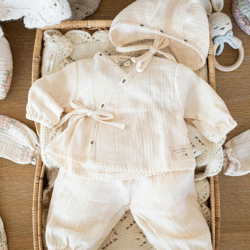 Gauze Three Piece Set