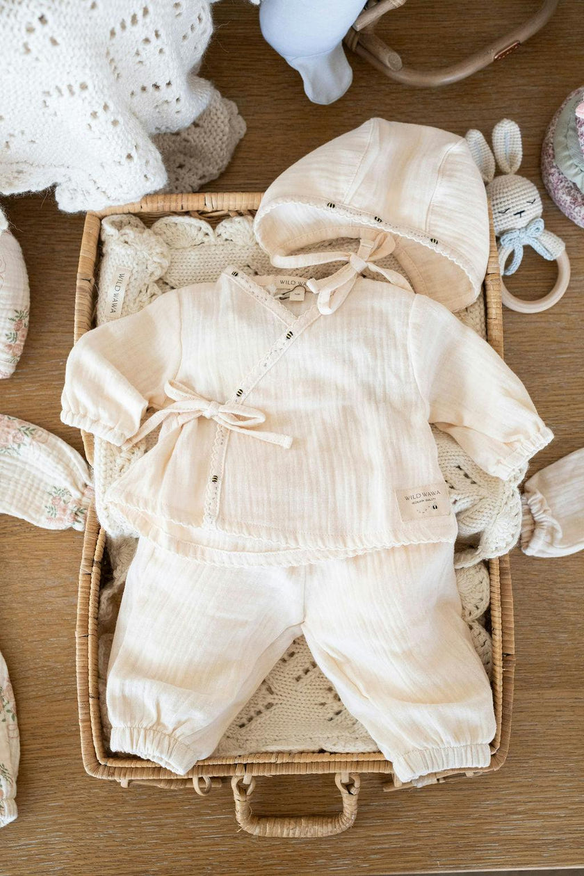 Gauze Three Piece Set