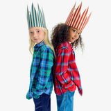 Kids long sleeve flannel button down in plaid