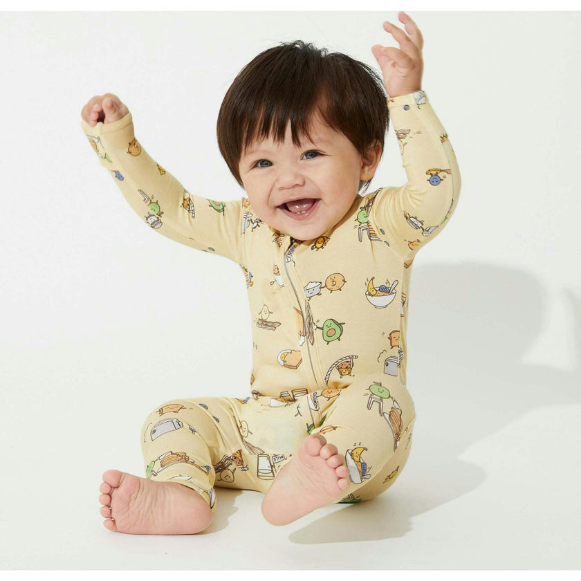 Love You Brunches Bamboo Convertible Footie