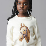 Organic Horse Intarsia Sweater