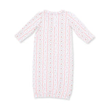 Marnie Rosebud Stripe - Kimono Gown and Knotted Hat