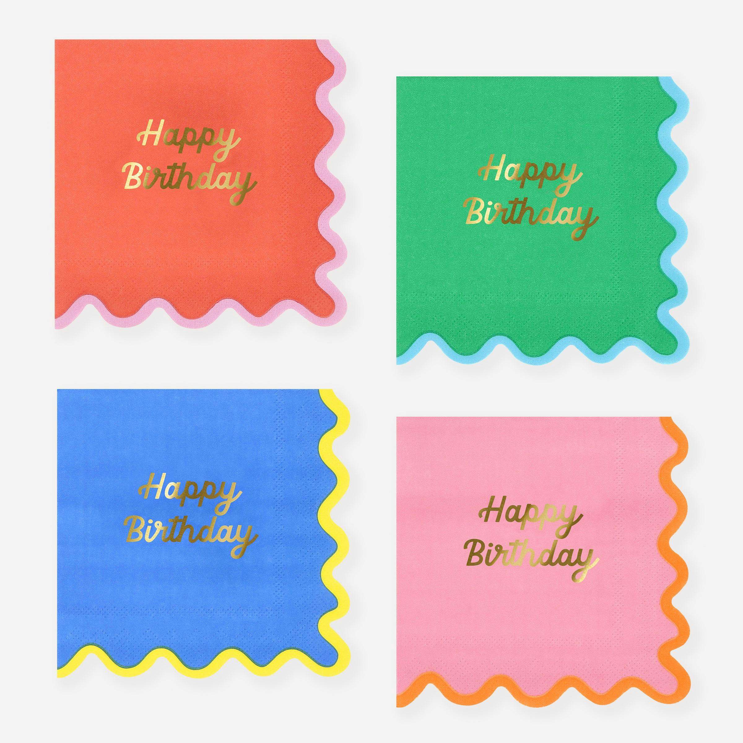 Wiggle Edge Small Napkins