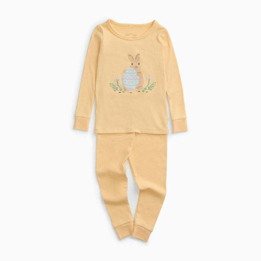 Bunny Ribbed Pajama Set