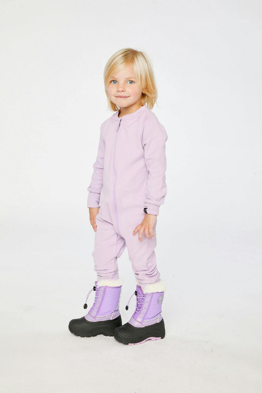 One Piece Thermal Underwear Lavender
