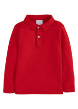 Long Sleeve Polo - Red