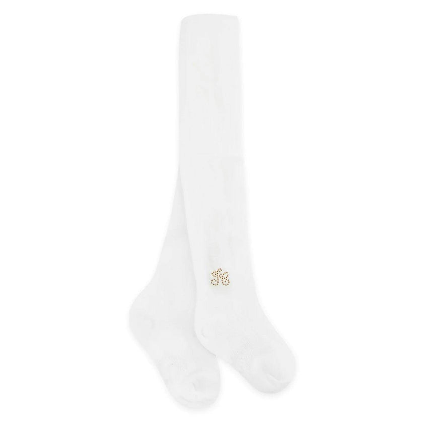 TARTINE ET CHOCOLAT Classic TC Sparkle Tights - White