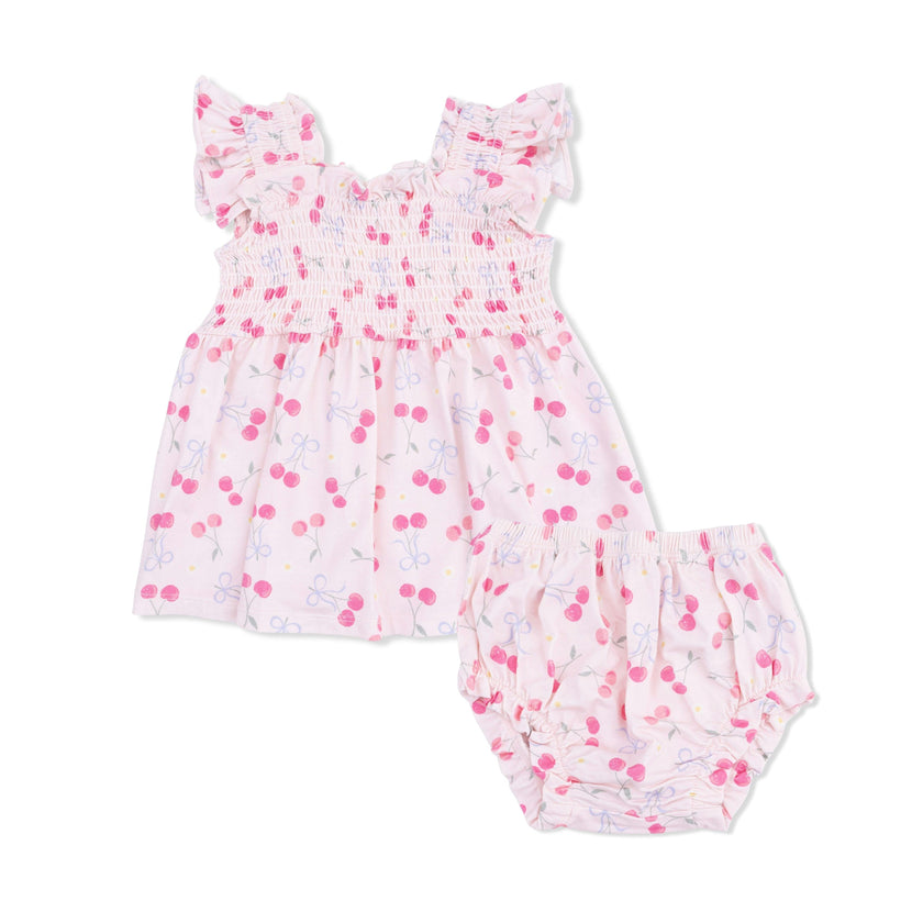 Sweet Bow Cherries - Baby Doll Tunic and Bloomer Set