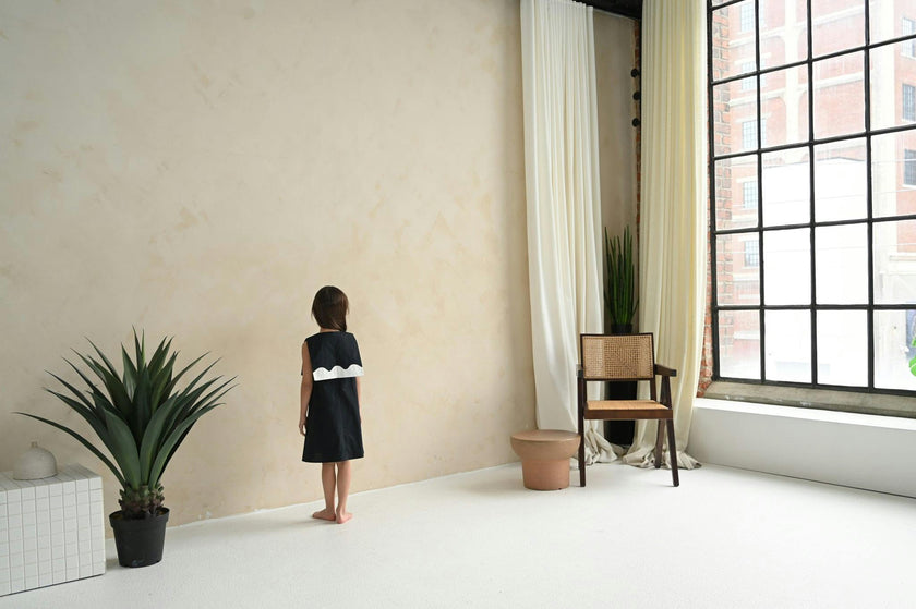 Lucy dress (black/off-white)