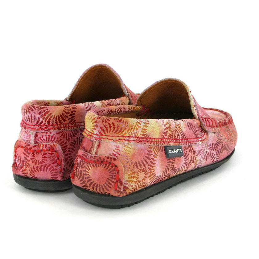 Penny 032 Walker Moccasins, Pink Printed Leather